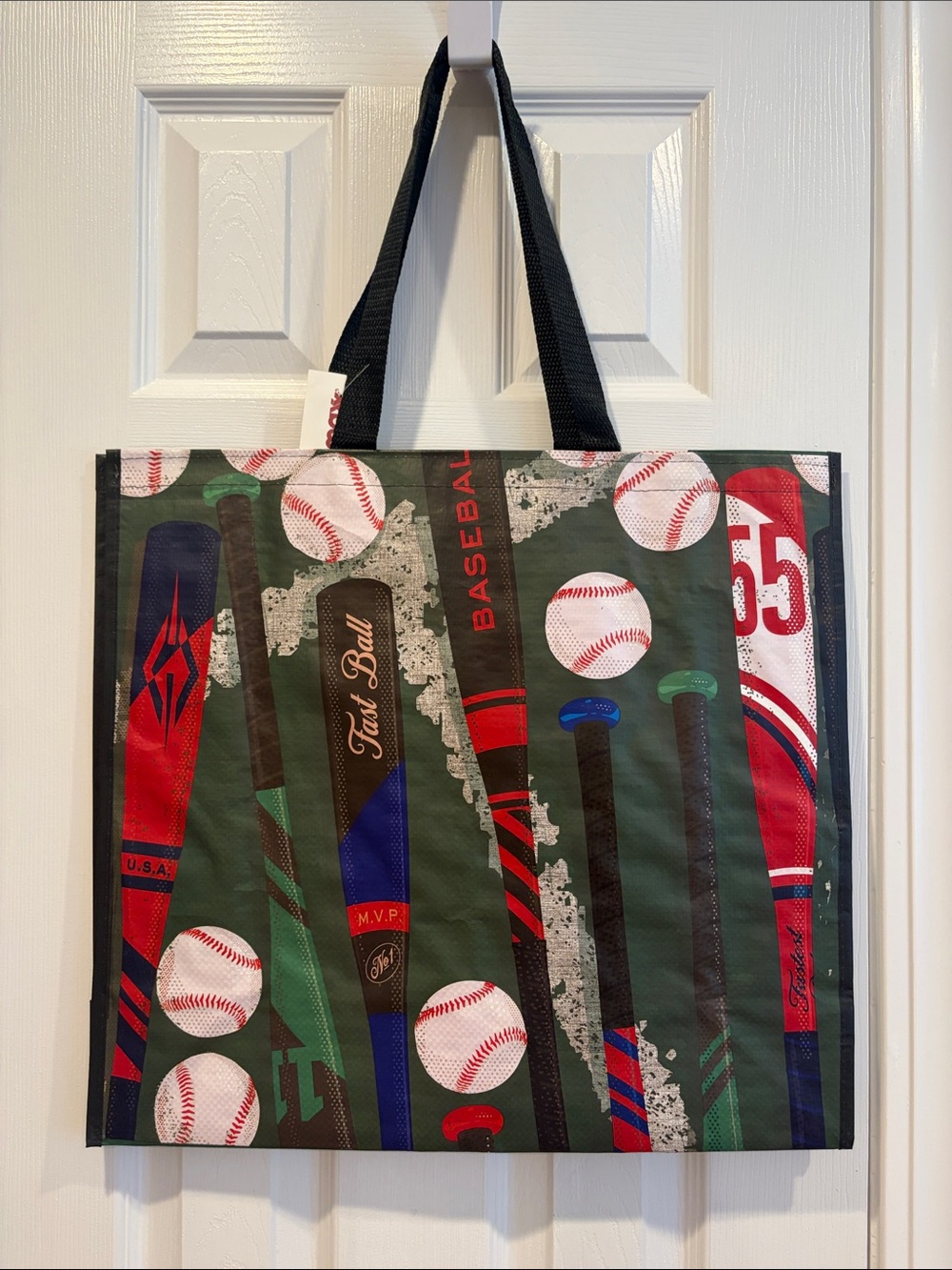 TJ Maxx Reusable Baseball Bat & Ball Tote Bag ⚾️🧢🏟️🛍️
